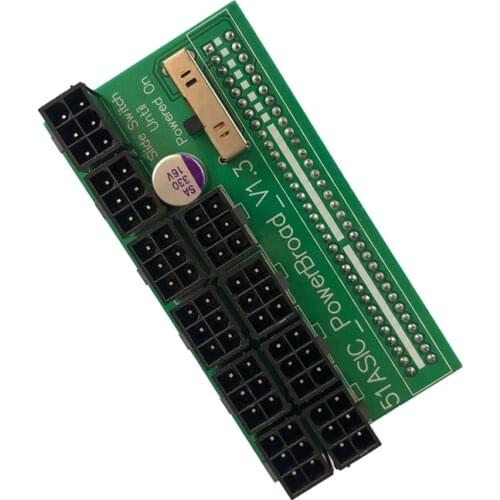 Breakout Board for HP 1200W/ DELL 1400W/ LITEON 1100W Power Module GPU Open Rig Mining Ethereum Server Power Supply