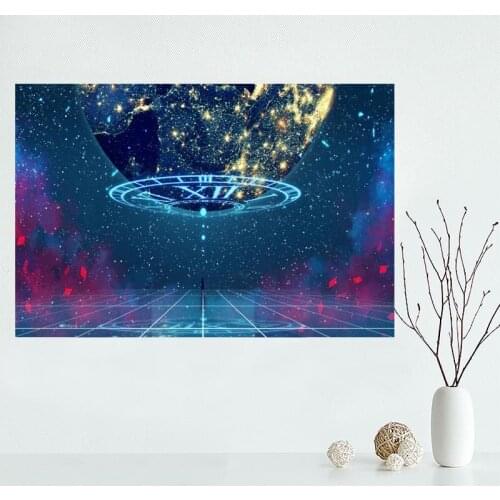 Nice Space Canvas Poster Bedroom Home Decoration Wall Poster Art Print Silk Fabric Gift For Friend 50x75CM,60x90CM