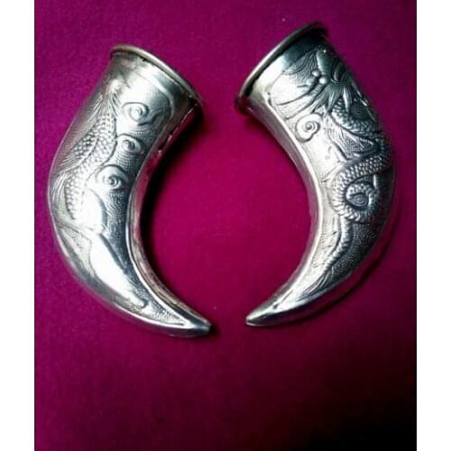 Miao silver flower Round Earrings retro personality all-match