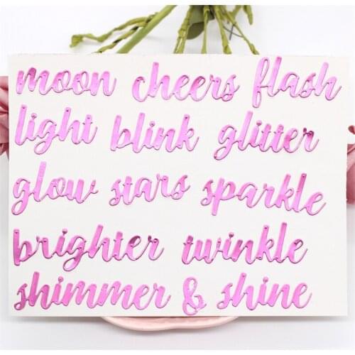 KSCRAFT Words Metal Cutting Dies Stencils for DIY Scrapbooking Decorative Embossing DIY Paper Cards