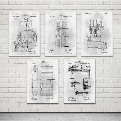 Modular Canvas Anatomy Pictures Black and White Poster Prints Diary Painting Vintage Home Decor Nordic Wall Art For Living Room