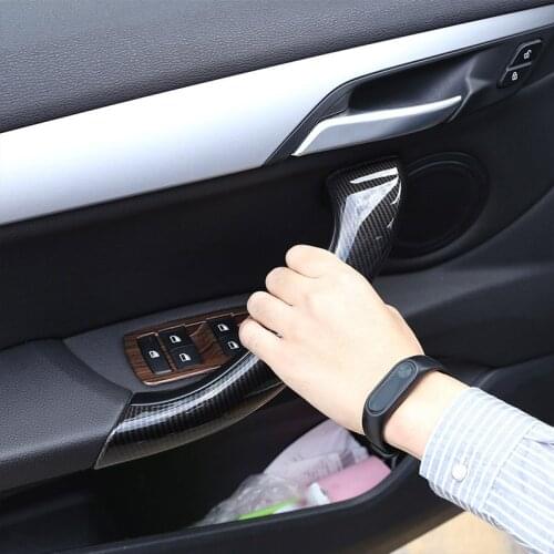 Car Interior Door Handle knob Cover Trim For BMW X1 F48 2016-2018 For BMW X2 F47 2018 Car Accessories 4pcs/set