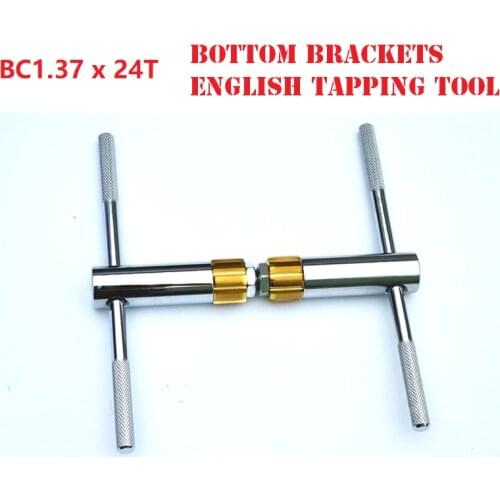 MTB Bicycle Bottom Brackets English Tapping Tool BC 1.37 * 24 BB68 BB73 Bottom Brackets Axis Milling Cutter Tapping Tools