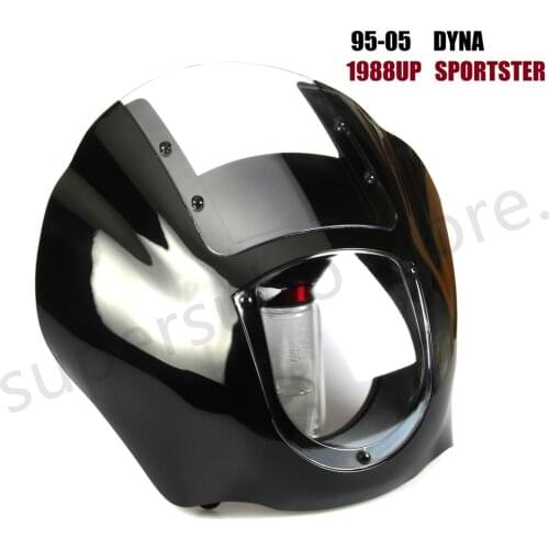 Motorcycle Quarter Fairing Viisor for harley 1988-later XL 1986-1994 FXR 1995-2005 Dyna FXD clear