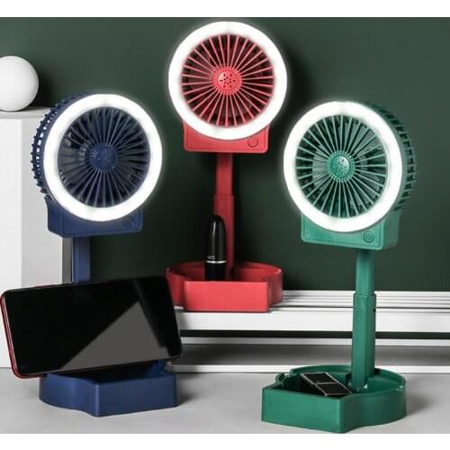 Portable Fan USB Handheld Fan Mini Personal Small Table Fan Portable Fan Small but Mighty Quiet with LED Light