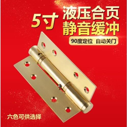 Hidden door hinge hydraulic cushion hinge spring hinge automatic door closing positioning price