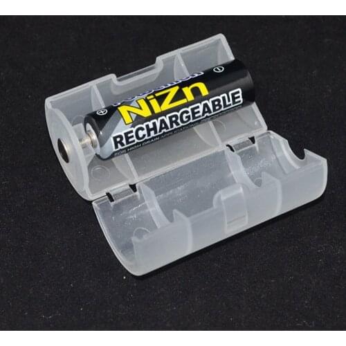 AA To D Size Type Battery Converter Adapter Holder Durable Battery Holder Case Converter Portable To Upgrade To Larger D Battery