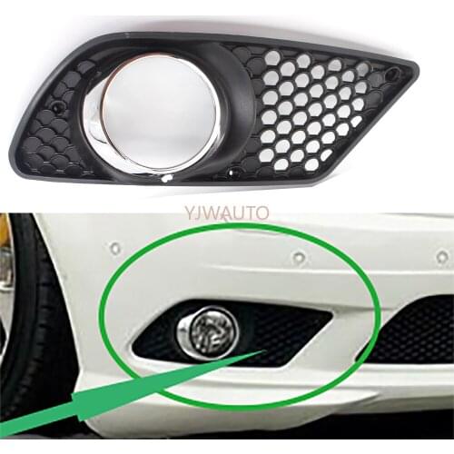 For Mercedes Benz C-Class W204 2008-2010 Pre-Facelift Fog Light Cover Vent Car Grille Auto Front Bumper Trims Driving Lamp Cover