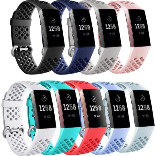 Bands Compatible with Fitbit Charge 4 / Fitbit Charge 3 / Fitbit Charge 3 SE, Waterproof Replacement Watch Strap Fitness Sport