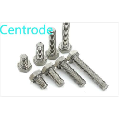 [m18-m24] 304 stainless steel external hexagon screw extended full thread external hexagon bolt / screw DIN933 1Pcs