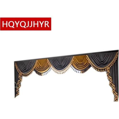 European and American high-quality custom Valance for curtains living room bedroom hotel villa apartment window top