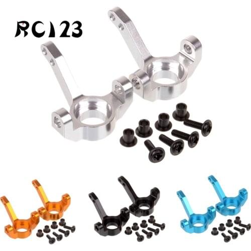 1:10 AX30496 2Pc Aluminium Front Knuckle Arm Rechtop Voor Rc Auto CrawlerAxiale SCX10 Wrangler AX80004 Upgrade onderdelen