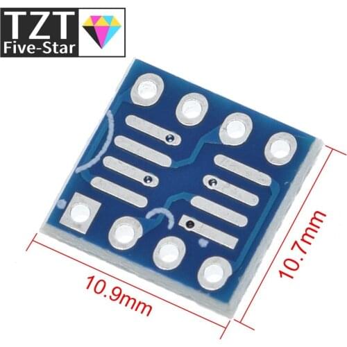 10PCS SOP8 turn DIP8 / SMD to DIP IC adapter Socket SOP8/TSSOP8/SOIC8/SSOP8 Board TO DIP Adapter Converter Plate 0.65mm 1.27mm
