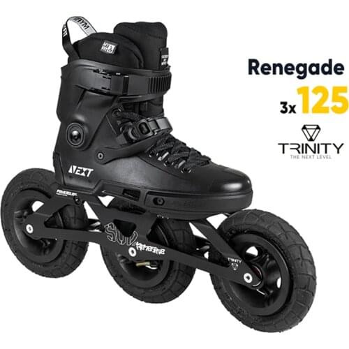 100% Original 2021 Powerslide NEXT SUV Trinity Frame Inline Skates 2*150 3*150mm Chargeable Wheels Off-road Skating Patines