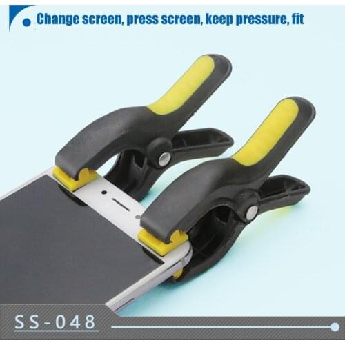 4pcs/set 3.3" Universal Plastic Clip Fixture LCD Screen Fastening Clamp for iPhone Samsung iPad Tablet Cell Phone Repair Tool