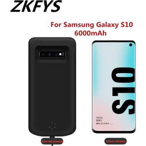 Power Cases 6000mAh Battery Charger Cases For Samsung Galaxy S10 Power Bank Battery Case For Samsung S10 Battery Charging Case