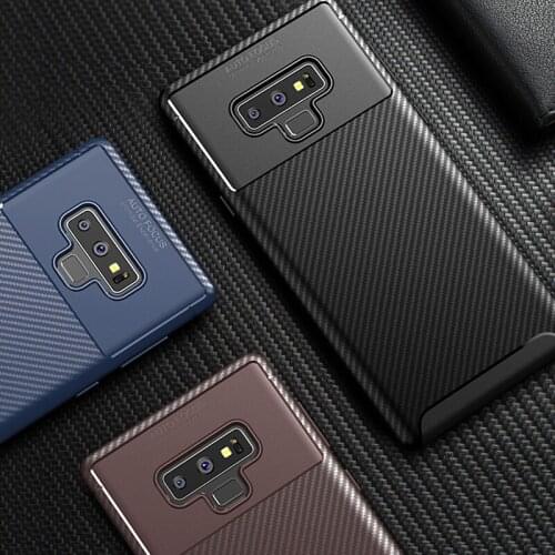 Carbon Fiber Case For Samsung Galaxy Note 9 Case Luxury Soft TPU Slim Silicone Cover for Samsung Note 9 Bumper For Galaxy Note 9