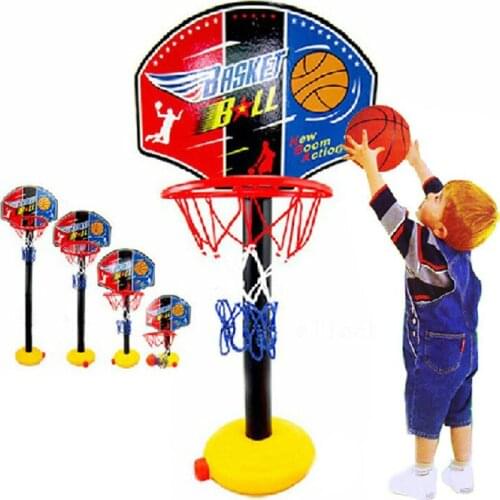 Children Basketball Playing Set Adjustable Basket Outdoor Indoor Sports Basket Goal Indoor Interaction Boy Kids Yard Game Toys