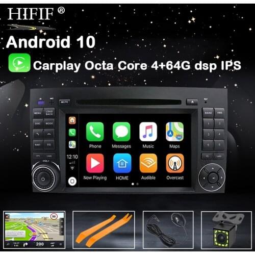 DSP IPS Android 10 2din GPS Carplay For Mercedes Benz Sprinter B200 W209 W169 W169 B-class W245 B170 Vito W639 multimedia player