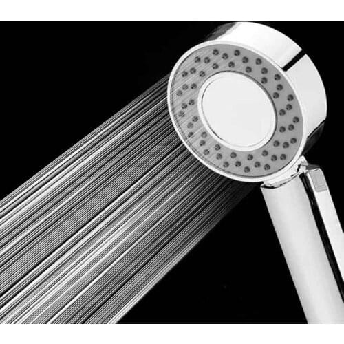 Double-Sided Shower Head ABS Chrome Booster Multi-Speed Pressurized Spa Spray Massage Shower Head Can Add Shower Gel