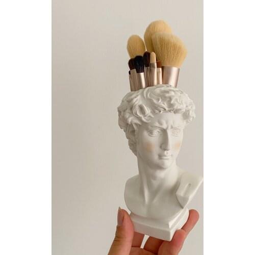 European Home Decoration Vase Head Resin Statue Modern Abstract Art Mini Bust Sculpture Art Sketch Practice Creativity Organizer