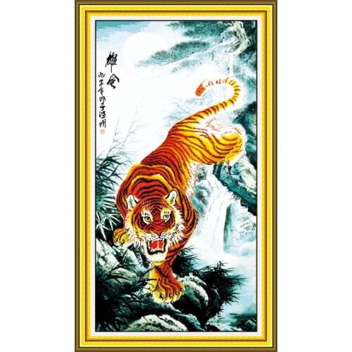 Grand and powerful cross stitch kit cartoon canvas stitching embroidery DIY handmade needlework