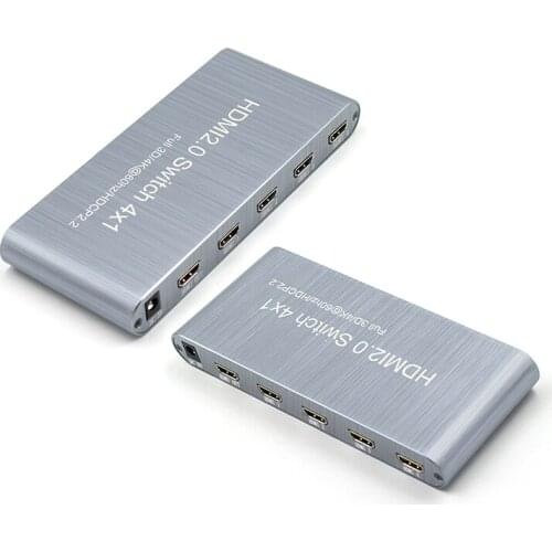 HD Switch 2.0 4K 4x1 Adapter HDMI-compatible Switcher splitter for HDTV PS4 Support HDCP 2.2