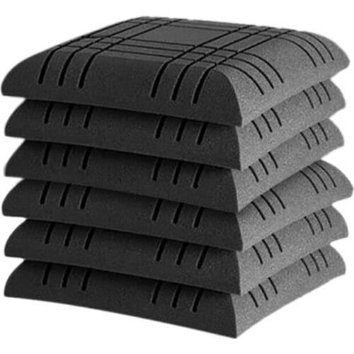 Quality Acoustic Panels Line Design Sound Proof Padding Decorative Wall Tile for Acoustic Treatment Studio Foams 12X12X2inch