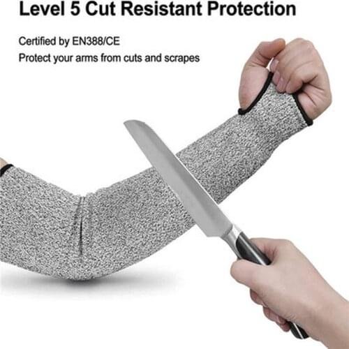 Safety Arm Sleeve Kit Anti Cut Puncture Proof Guard Bracers Protector Sport Drive Work Arm anti-cut Protective Safety Gloves