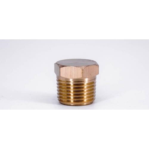 3/8" NPT End Plug Hex Head Brass Pipe Fitting Water Gas Fuel