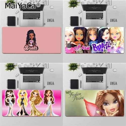 Maiya Top Quality Bratz Doll Customized laptop Gaming mouse pad Free Shipping Large Mouse Pad Keyboards Mat