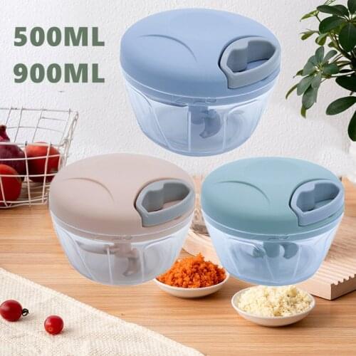 🔥Kitchen Gadget Manual Food Chopper Hand Held Vegetable Onion Mincer Mixer Processor High Speedy Twist Shredder Chopper