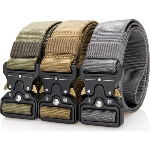 Q NEW Military Equipment Combat Tactical Belts Men Multifunctional Army Training Nylon Metal Buckle Waist Belt Outdoor Waistband