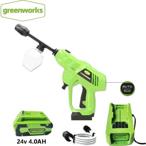Greenworks 24v car washer 35Bar High pressure cleaner self-priming Household Portable rechargeable cordless Cleaner Machine