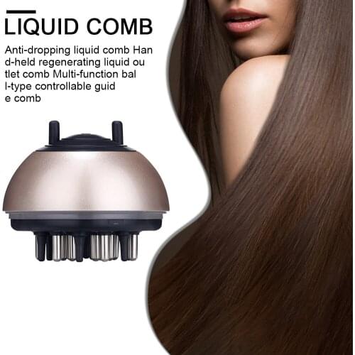 Portable Massager Liquid Hair Regrowth Comb Applicator Anti Off Regrowth Essential Oil Liquid Guiding Comb for Scalp Care