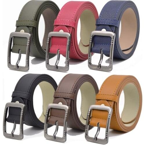 New Children Leather Belts 3.3cm Fashion Pu Leather Belts Boys Girls Kid Waist Strap Waistband for Jeans high-quality goods Belt