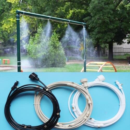 Garden water fog mist cooling system brass misting nozzle fog machine 6 meters to 18 meters brumisateur jardin