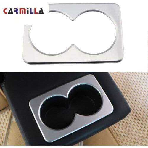 ABS Chrome Car Rear Seat Water Cup Holder Frame Cover Trim for Nissan Rogue X-Trail T32 Rogue 2014 - 2020 Car Accessories