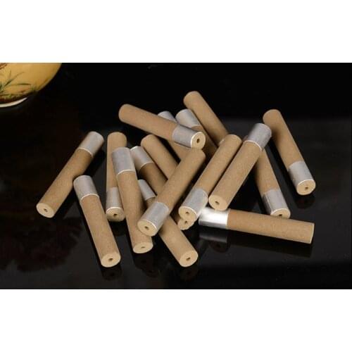 10Pcs/Box 35x7mm Five Years Old Thick Moxa Rolls Chinese Traditional Roller Stick Burner With Foil Moxibustion Acupuncture