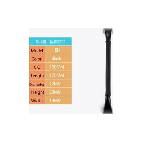 10Pcs Modern High-Grade Black Zinc Alloy handle drawer handle furniture handle cabinet handl