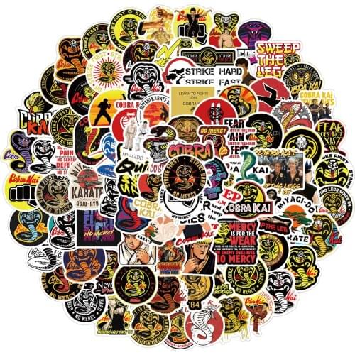 102 pieces cobra graffiti stickers personalized decorative luggage waterproof stickers wholesale