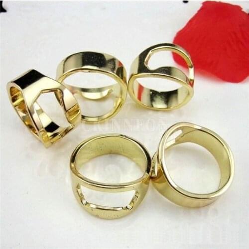 2000Pcs/Lot Golden Color Stainless Steel Finger Ring Bottle Opener Beer Bar Tool Cooking Tools