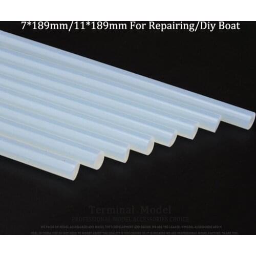 3pcs/lot Hot Melt Glue Stick 7*189mm/11*189mm For Diy Repairing Boat Accessories