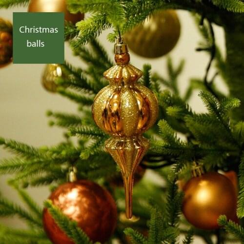 4 Pcs Creativity Christmas Hanging Ball Plastic Painted Lantern Wedding Party Ornaments Family Gathering Decoration Ball