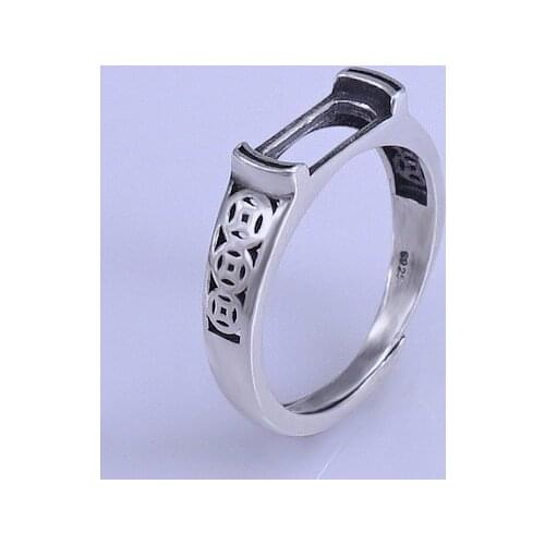 5*10mm 925 STERLING SILVER Semi Mount Bases Blanks base blank Pad VINTAGE rings ring Setting jewelry findings DIY A3205