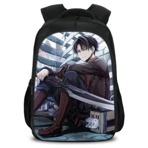 Anime Attack On Titan School Bags For Boys Girls 16inch Softwar Children Primary Schoolbag Burden Alleviation Kids Mochila Escol