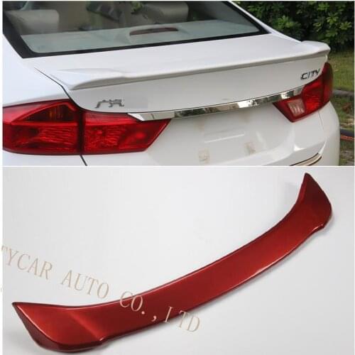 CITYCARAUTO FREE SHIP CAR ACCESSORIES CAR SPOILER FOR CITY ports ABS SPOILER Wings For City 2015-2017 CAR