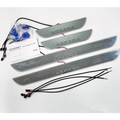 Car LED Door Sill For Skoda Citigo Ultra-thin Acrylic Dynamic LED Welcome Light Scuff Plate Pedal