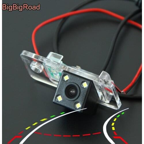 BigBigRoad Car Intelligent Dynamic Trajectory Tracks Rear View Backup Camera For Audi S5 S6 S8 RS4 A3 A6L A6 A8 A4 B6 B7 B8 Q7