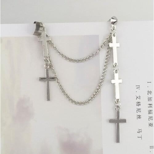 Cross Exaggeration Exaggerated Classic Modern Metal Christian Earrings Vintage Earrings For Woman Girls Dance Anniversary Party